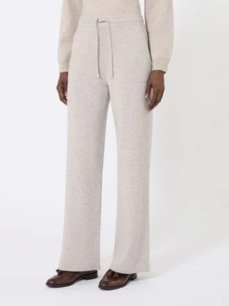 Broek van wol en kasjmier, beige