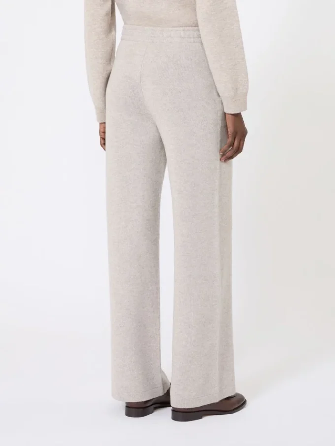 Broek van wol en kasjmier, beige Broek van wol en kasjmier, beige