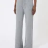 Broek van wol en kasjmier, middengrijs