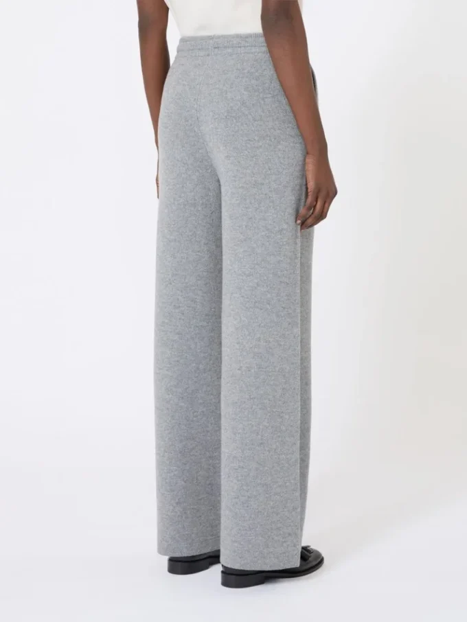 Broek van wol en kasjmier, middengrijs