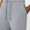 Broek van wol en kasjmier, middengrijs