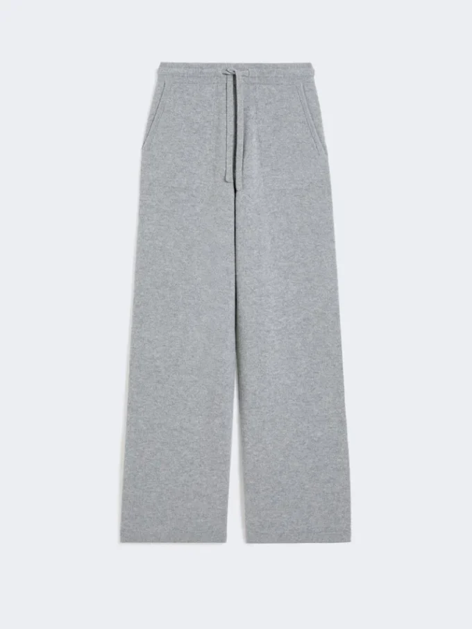 Broek van wol en kasjmier, middengrijs