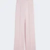 Broek van wol, mohair en zijde, beige-roze Broek van wol, mohair en zijde, beige-roze