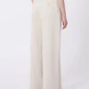Broek van wolmix, ivoorkleurig Broek van wolmix, ivoorkleurig