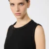 Cady-blouse met ronde hals, zwart Cady-blouse met ronde hals, zwart