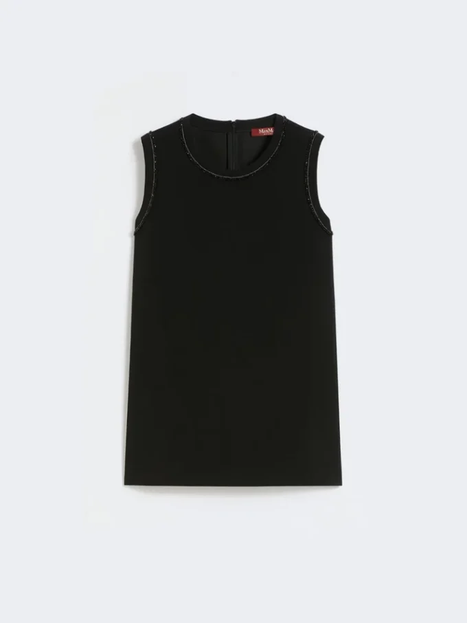 Cady-blouse met ronde hals, zwart Cady-blouse met ronde hals, zwart
