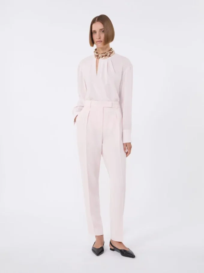 Cady-broek met wijd uitlopende pijpen, roze Cady-broek met wijd uitlopende pijpen, roze