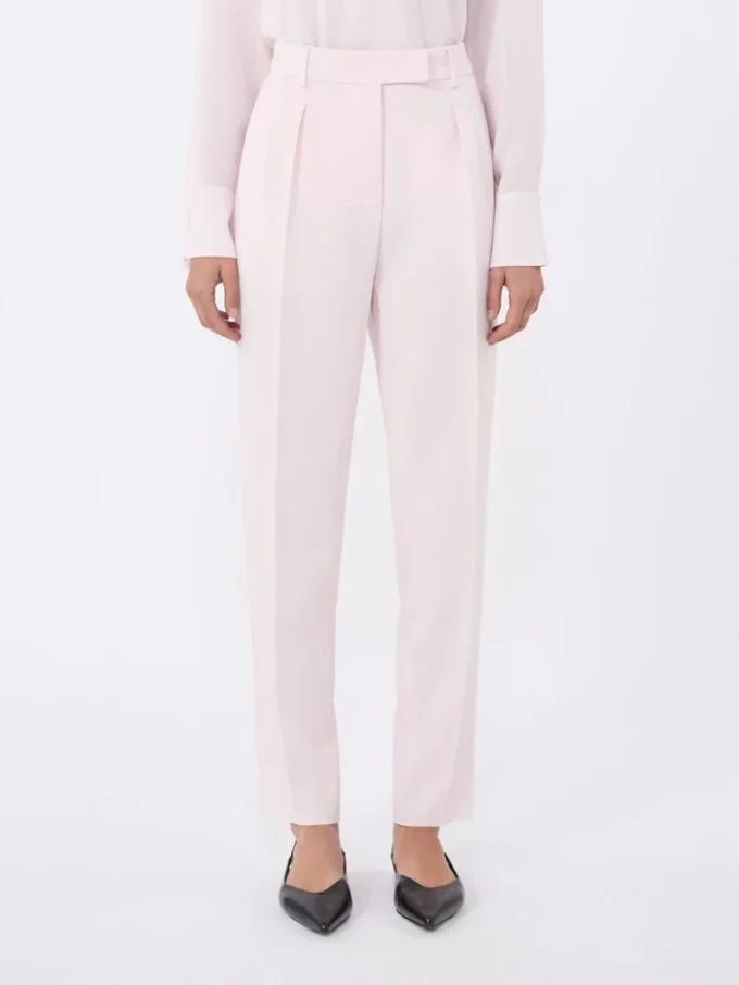 Cady-broek met wijd uitlopende pijpen, roze Cady-broek met wijd uitlopende pijpen, roze