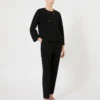 Cady-broek met wijd uitlopende pijpen, zwart Cady-broek met wijd uitlopende pijpen, zwart
