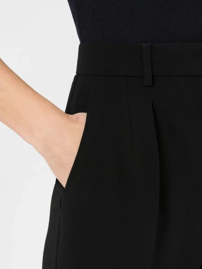 Cady-broek met wijd uitlopende pijpen, zwart Cady-broek met wijd uitlopende pijpen, zwart