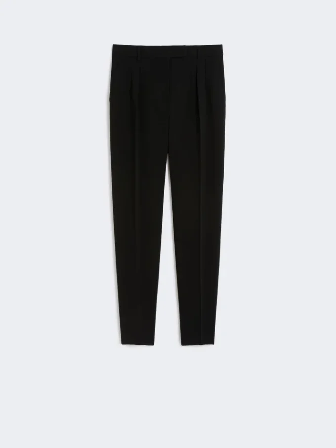 Cady-broek met wijd uitlopende pijpen, zwart Cady-broek met wijd uitlopende pijpen, zwart