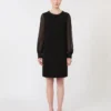 Cady-cocktailjurk, zwart