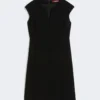 Cady-jurk met prinsessensilhouet, zwart Cady-jurk met prinsessensilhouet, zwart