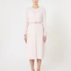 Cady-jurk met uitlopende pijpen, roze Cady-jurk met uitlopende pijpen, roze