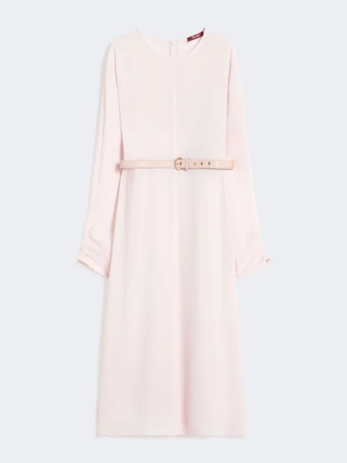 Cady-jurk met uitlopende pijpen, roze Cady-jurk met uitlopende pijpen, roze
