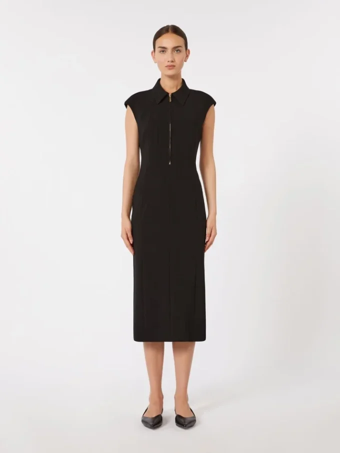 Cady midi-jurk, zwart