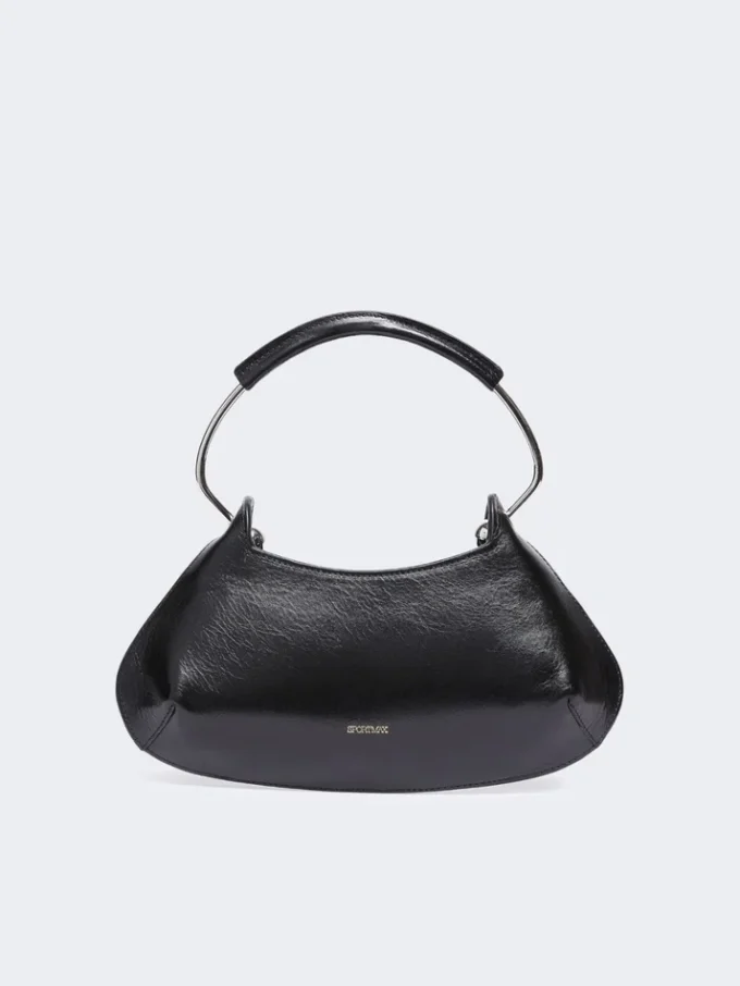 Caju mini-leren tas, zwart Caju mini-leren tas, zwart