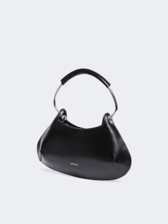 Caju mini-leren tas, zwart