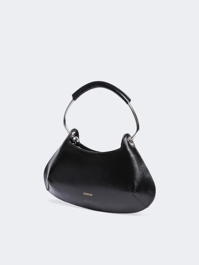 Caju mini-leren tas, zwart Caju mini-leren tas, zwart