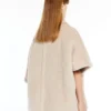 Cape van alpaca en teddywol, beige Cape van alpaca en teddywol, beige