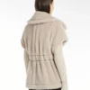 Cape van alpaca en teddywol, beige Cape van alpaca en teddywol, beige