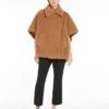 Cape van teddystof, camel Cape van teddystof, camel