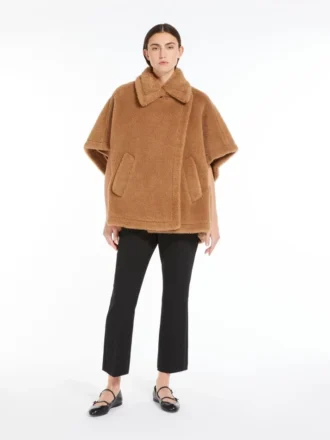 Cape van teddystof, camel