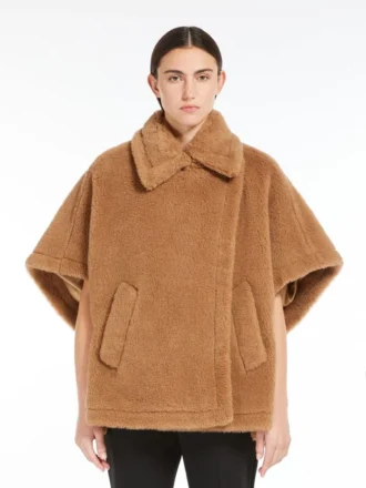 Cape van teddystof, camel