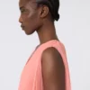 Chiffonjurk met plissé-plooien, roze Chiffonjurk met plissé-plooien, roze