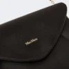 Clutch van viscose en zijdesatijn, zwart Clutch van viscose en zijdesatijn, zwart