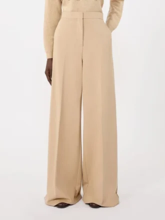 Compacte jersey broek, albino