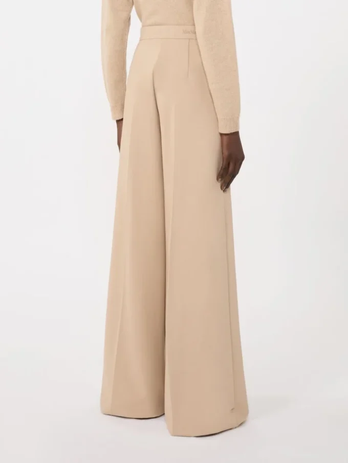Compacte jersey broek, albino