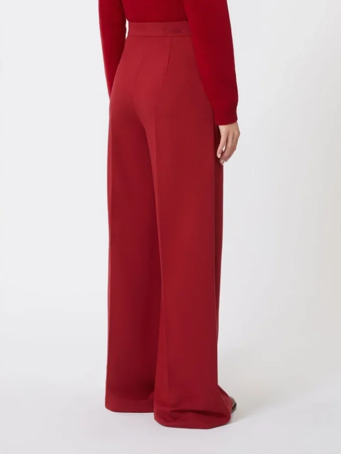 Compacte jersey broek, donkerrood Compacte jersey broek, donkerrood