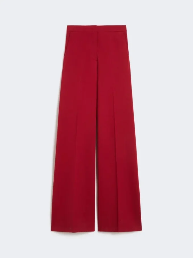 Compacte jersey broek, donkerrood Compacte jersey broek, donkerrood