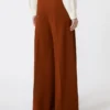 Compacte jersey broek, terracotta Compacte jersey broek, terracotta