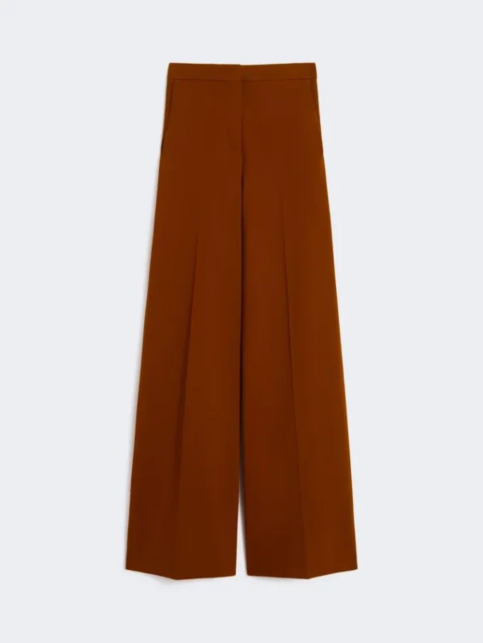 Compacte jersey broek, terracotta Compacte jersey broek, terracotta