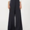 Compacte jersey broek, ultramarijn