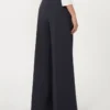 Compacte jersey broek, ultramarijn