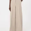 Compacte jersey broek, zandkleur Compacte jersey broek, zandkleur