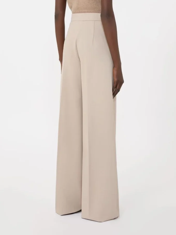 Compacte jersey broek, zandkleur Compacte jersey broek, zandkleur