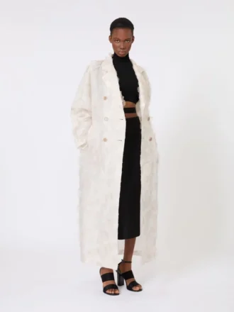 Compacte midi-rok van crêpe jersey, zwart