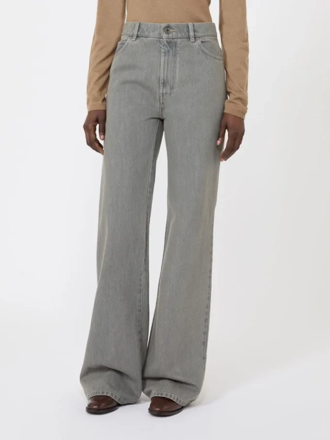 Denim broek met rechte pasvorm, zwart Denim broek met rechte pasvorm, zwart