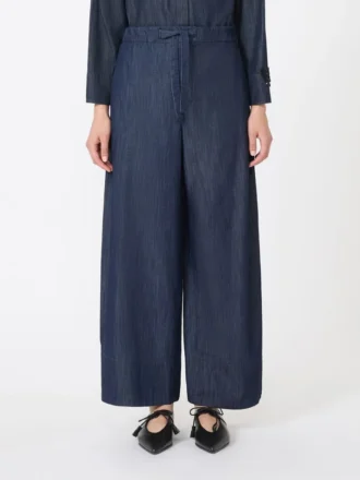 Denim joggingbroek, midnightblue
