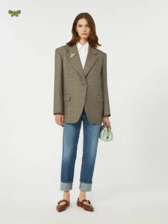 Denimjeans met rechte pijpen, marineblauw