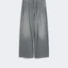 Denimjeans van katoen en viscose, middengrijs Denimjeans van katoen en viscose, middengrijs