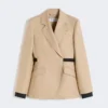 Dubbelrijige blazer van puur linnen natta, camel Dubbelrijige blazer van puur linnen natta, camel