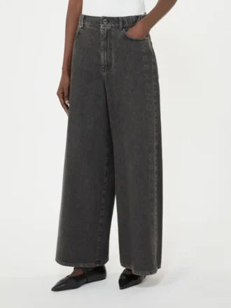 Echte katoenen denim jeans, zwart