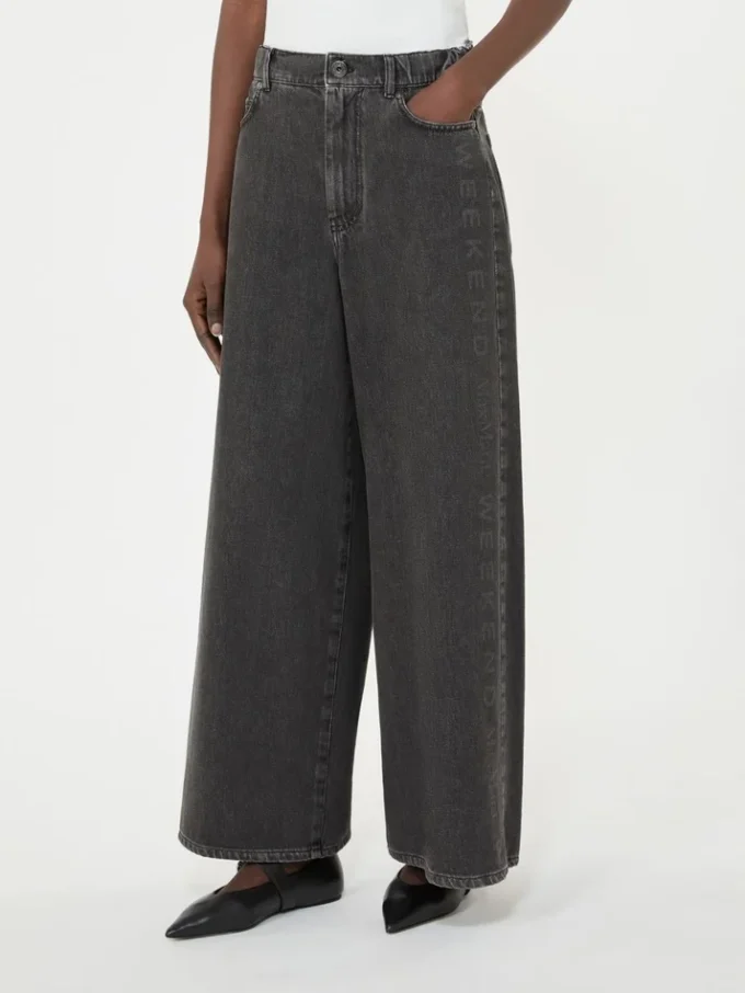 Echte katoenen denim jeans, zwart Echte katoenen denim jeans, zwart