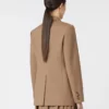 Enkelrijige blazer van wol, hazelnootbruin Enkelrijige blazer van wol, hazelnootbruin