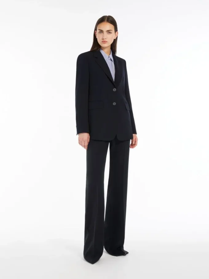 Eénrijige cady-blazer, marineblauw Eénrijige cady-blazer, marineblauw